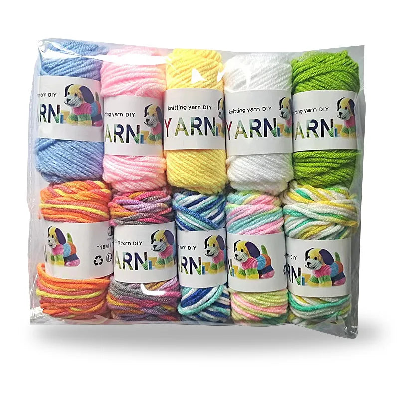10 Colors Wool Yarns Set For Poke Punch Needle Embroidery