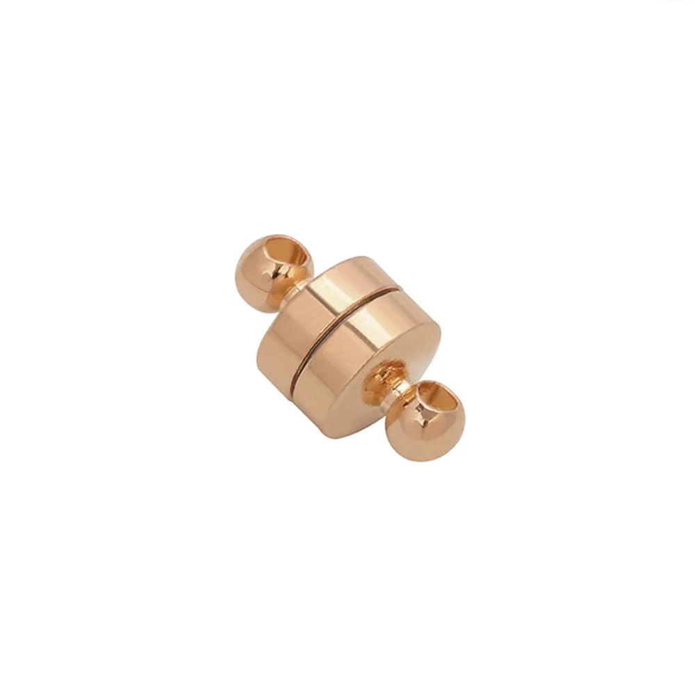 10 pcs/Lot Round Magnetic Clasp Cylinder End Buckle Magnet Claps for Chain Rope Connector DIY Jewelry Bracelet Necklace