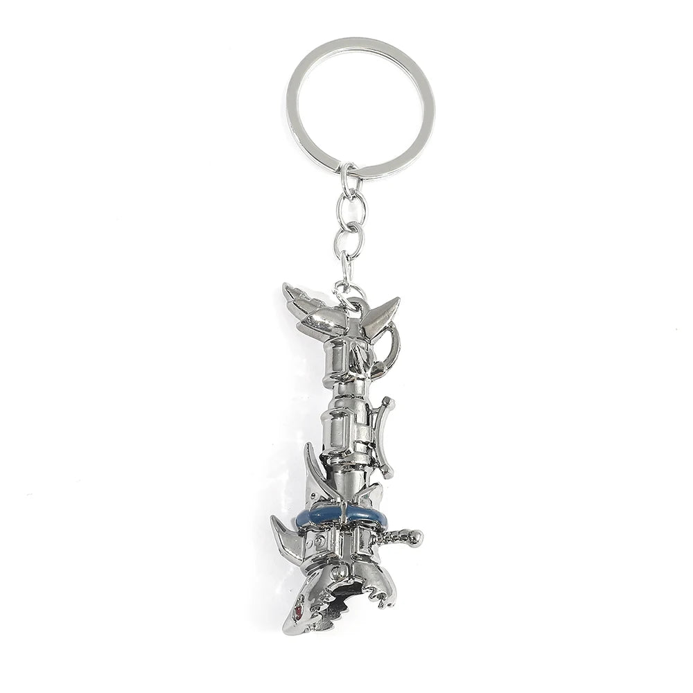 Game League of Legends Keychain LOL Jinx Cannon Weapon Model Keyring for Men Women Game Accessories Car Key Ring llaveros