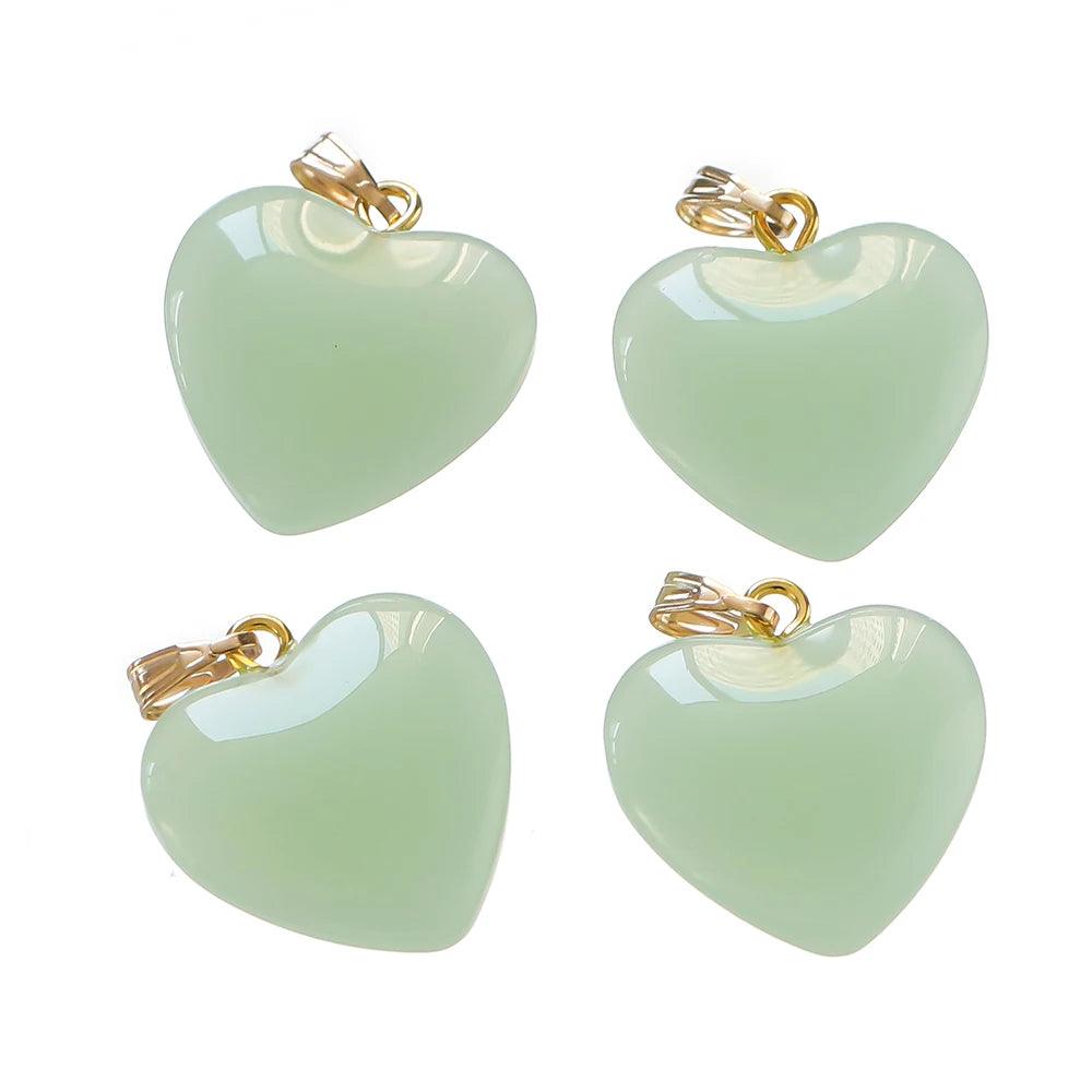 10Pcs 20x22mm Czech Lampwork Crystal Glass Heart Beads Charms pendant DIY Handmade Jewelry Making Necklaces Earrings Supplies