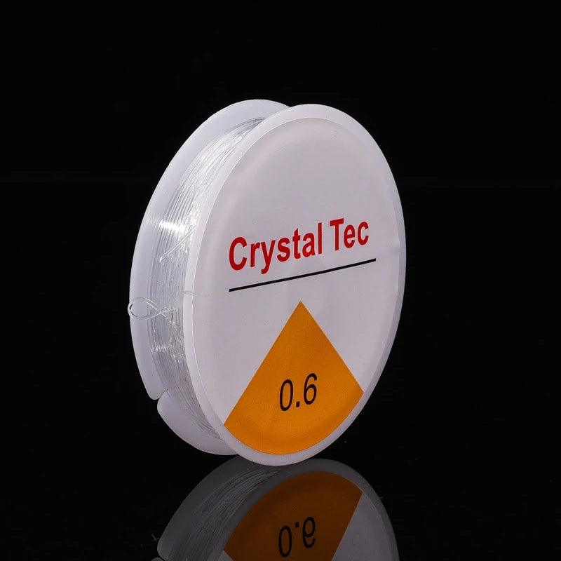 5Pcs/set 0.5-1.0mm Bead Fishing Line Bracelets, DIY Crystal Tec Elastic Rope Beads, Strong Elastic Thread Jewelry Productio