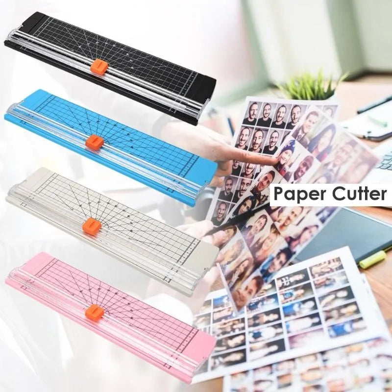 A4 Paper Cutting Guillotine Paper Cutter with Pull-out Ruler for Photo Trimmers Scrapbook Lightweight Cutting Mat Machine