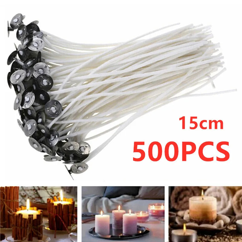 DIY Wax Core 61 M Long Cotton Woven Candle Lamp Wick Candle Accessories Candle Lamp Wick Candle Making Kit Candle Lamp Wick