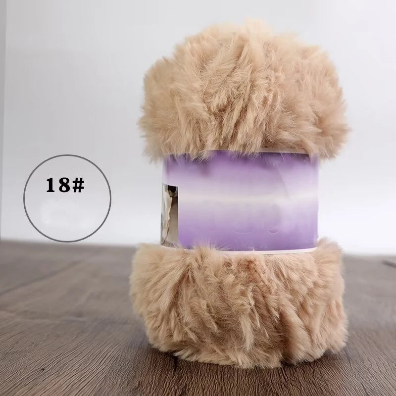 Imitation Fur Yarn 200g Knitting Warm Slippers Hats