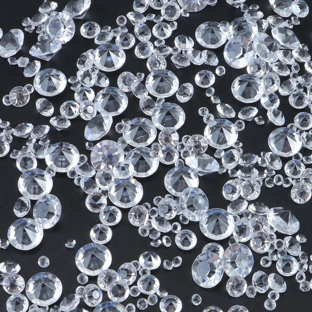 2000pcs/Bag Mixed Sizes Round Arylic Pointed Bottom Red Gemstone 0.3mm-10mm Small Zircon Bare Stone DIY Jewelry