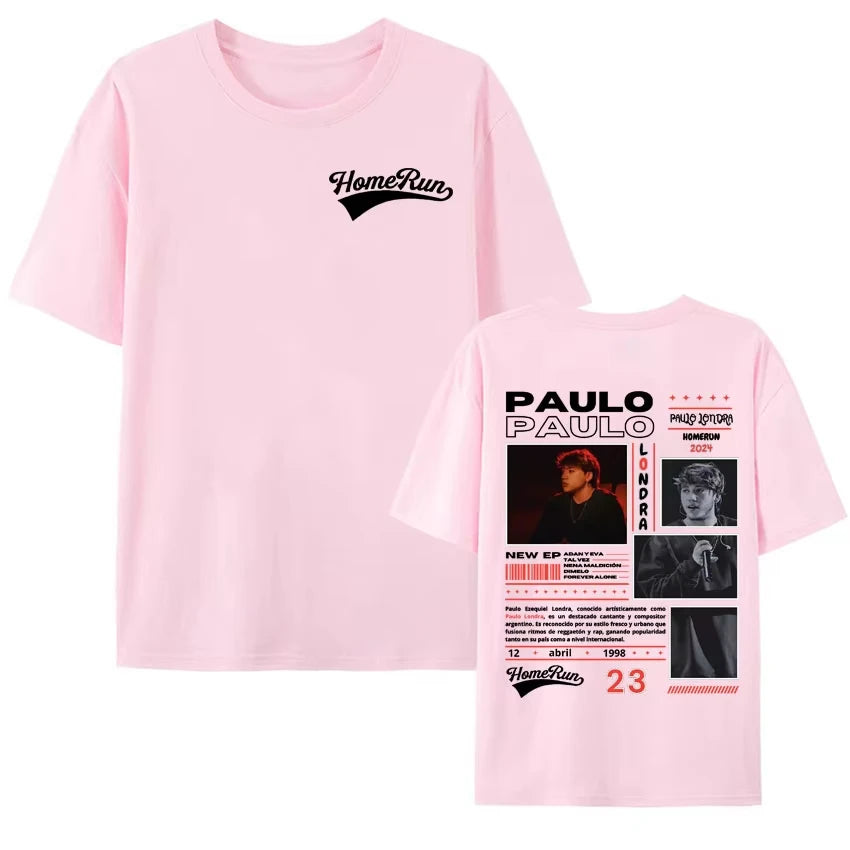Paulo Londra Homerun Tour T-Shirt for Men and Women in Gothic Fashion