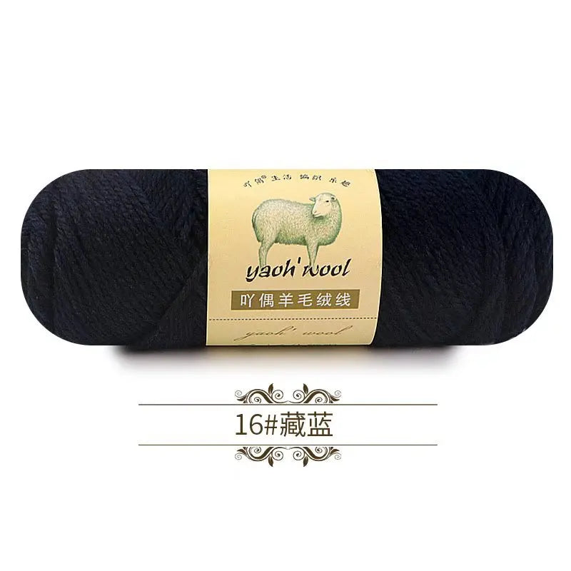 100g 50% Wool and 50% Acrylic Yarn for Hand Knitting and Crocheting Sweaters Blankets Hats and Shawls