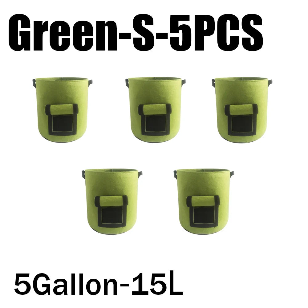 3Styles Felt plant grow bags nonwoven fabric garden potato pot greenhouse vegetable growing bags moisturizing vertical tools