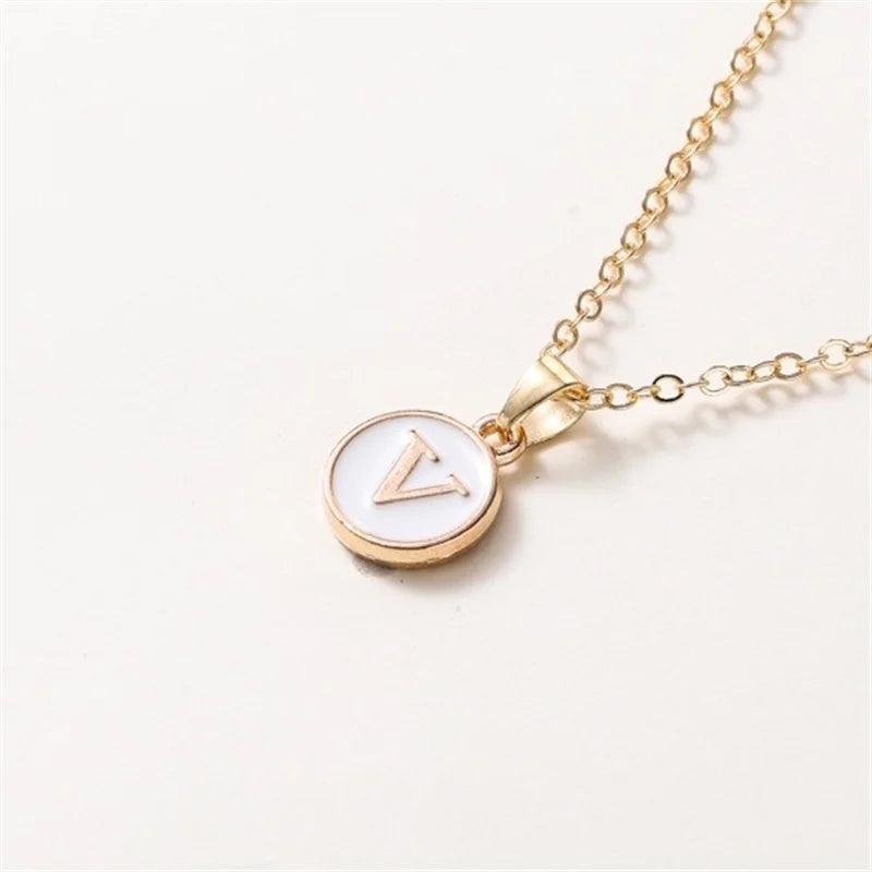 New Fashion Personalized 26 Initials Charm Necklace For Women Men Premium Design Name Necklace Ladies Jewelry Gift