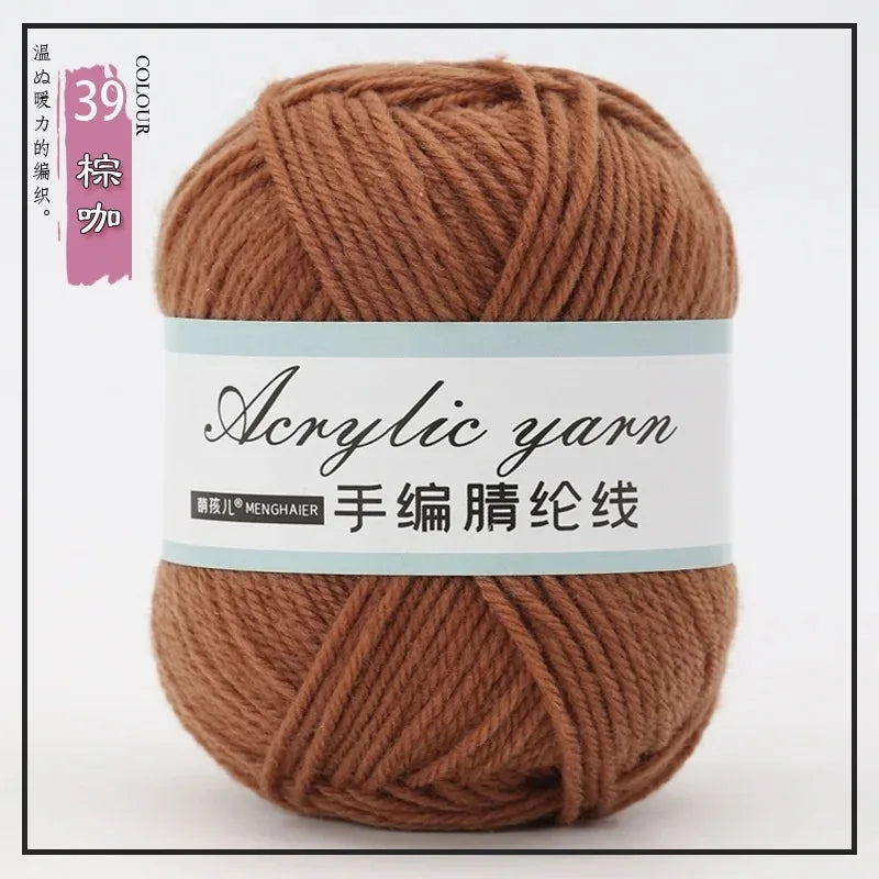Four Strands Acrylic Knitting Yarn For DIY Handwoven Starter