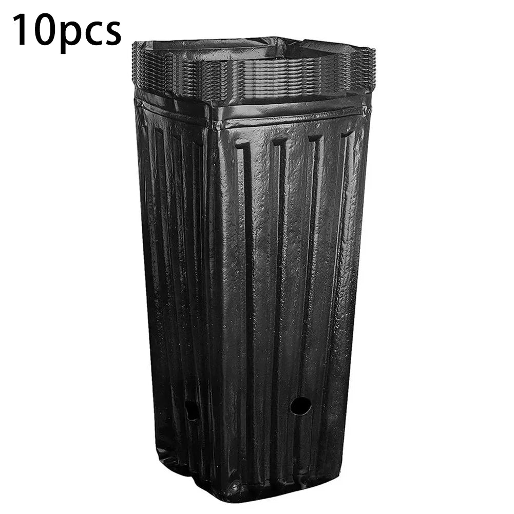 Tall Square Plant Seeding- Planting Cup Plastic Deep Nursery Tree Pot Flower Plant Container Pot Garden Transplant Grow Bags