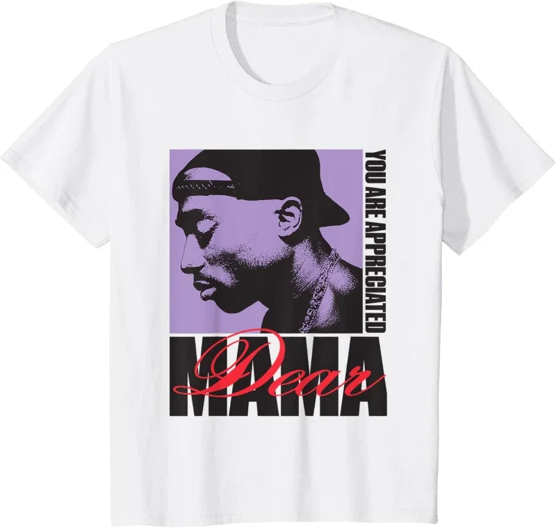 Tupac Rapper Graphic T Shirt Unisex Hip Hop Fashion Big Size Casual Short Sleeve Streetwear Classic Tee