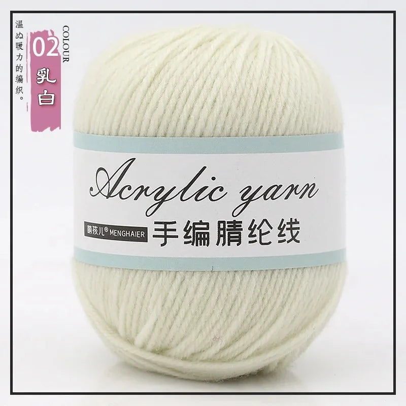 Four Strands Acrylic Knitting Yarn For DIY Handwoven Starter