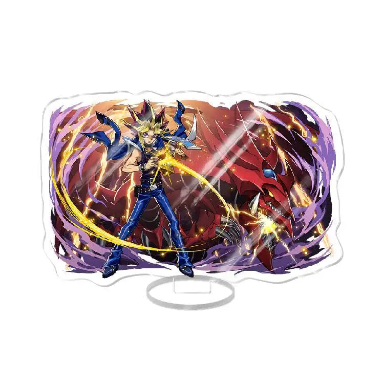 Anime YuGiOh Yu-Gi-Oh! VRAINS Acrylic Stand Figure  Model Desktop Ornaments Doll Yusaku Fujiki Keychain Pendant friend Toy Gift