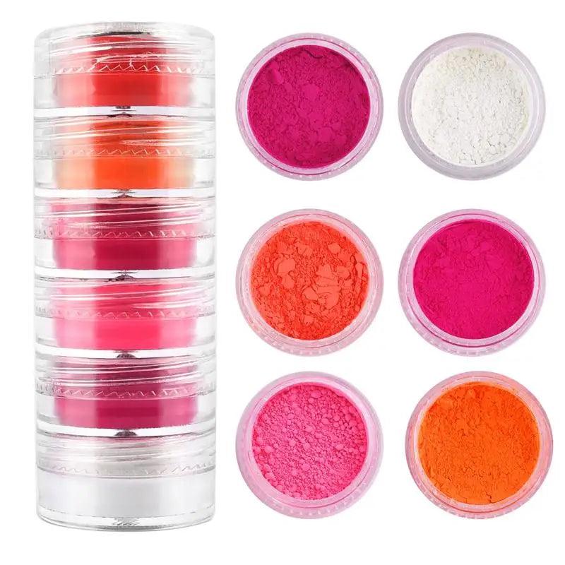 6 Colors/Set Pearlescent Powder Resin Pigment Natural Mica Mineral Powder DIY Epoxy Resin Dye Jewelry Making Makeup Supplies