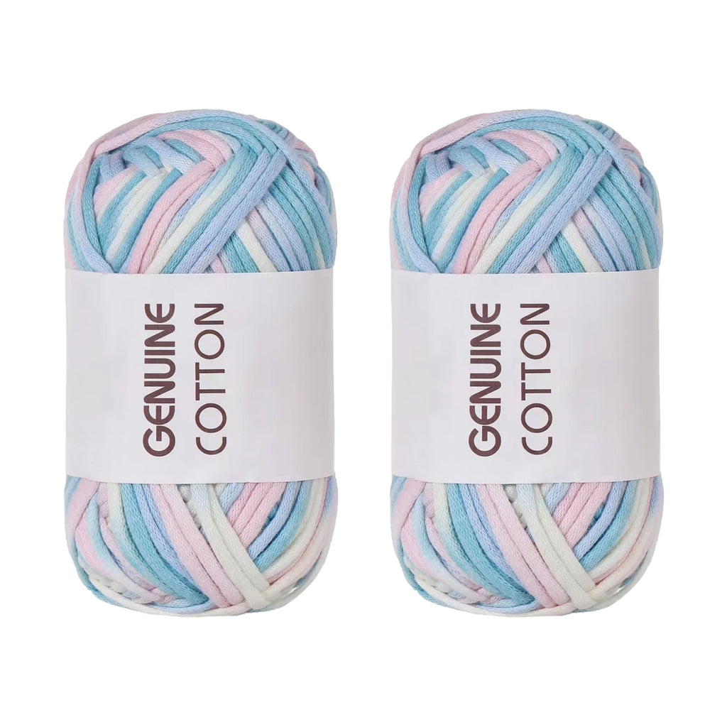 10 Pieces 50g Genuine Cotton Yarn for Beginner Crochet Easy Hand Knitting Weaving DIY Scarves Blankets Hats