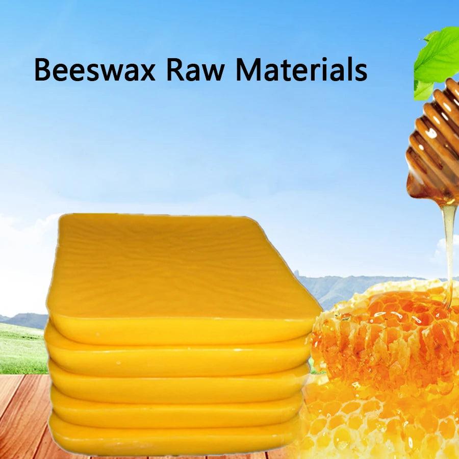 Natural Beeswax Particles Multi-Purpose Cosmetic Raw Materials Furniture Maintenance DIY Aromatherapy Candle Production - Winord