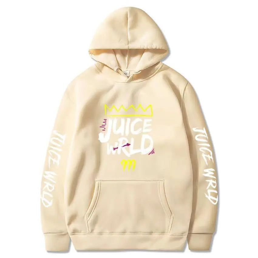 Rapper Juice Wrld 999 Letter Printed Hoodie Y2k Women's Casual Fashion Sportswear Autumn/Winter Hoodie Men's Women's Clothing