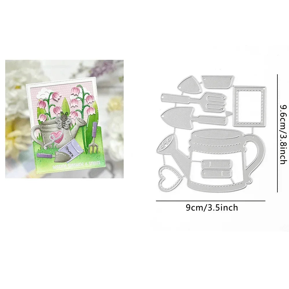 Stitched Root Veggies Metal Cutting Dies Butterfly Embossing Diecut for DIY Card Making Scrapbooking Crafting Supplies