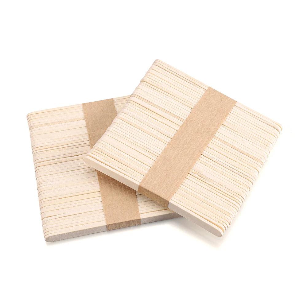 50Pcs Resin Tool Epoxy Stirring Stick Popsicle Ice Cream Stick Handmade DIY Resin Mold Wood Ice Pop Sticks Making Tools
