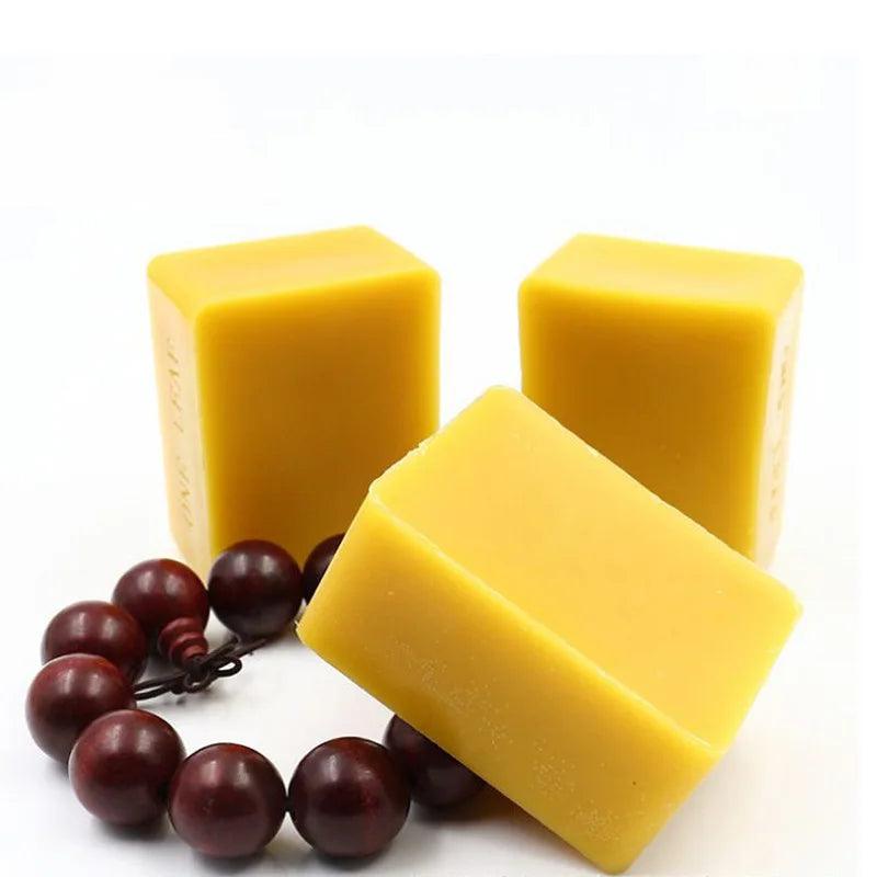 15g 100% Natural Organic Natural Pure Beeswax Honey Wax Bee Cosmetic Maintenance Wood Furniture Accessories 30x40x14mm - Winord