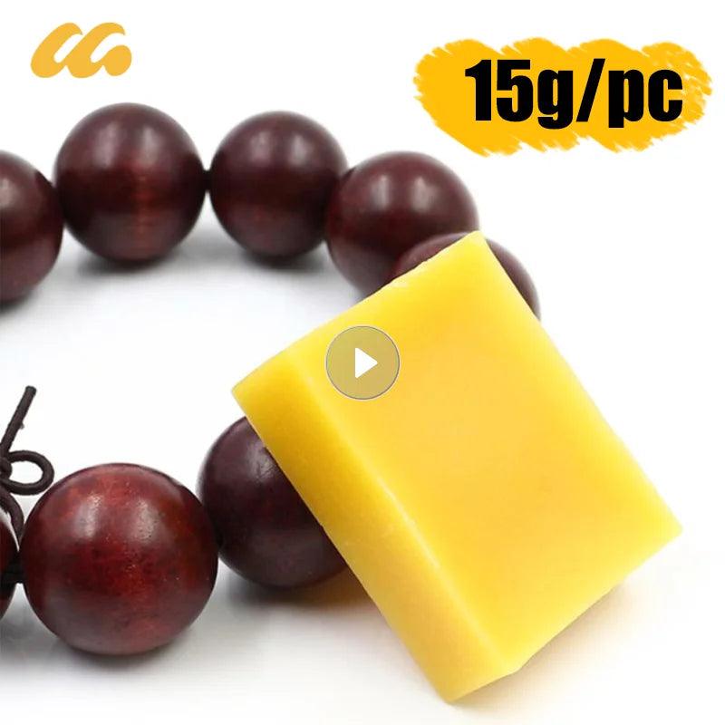 15g/pc Honey Wax Bee Cosmetic Maintenance 100% Organic Natural Pure Beeswax Protection Wood Furniture Household Accessories - Winord