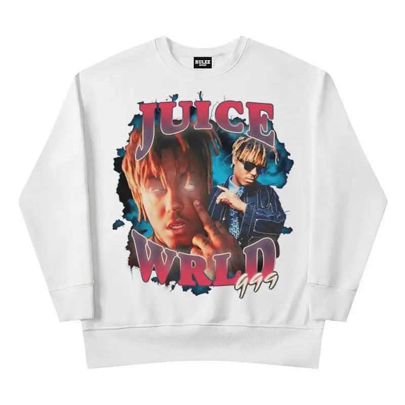 Rapper Juice Wrld 999 Letter Printed Hoodie Y2k Women's Casual Fashion Sportswear Autumn/Winter Hoodie Men's Women's Clothing