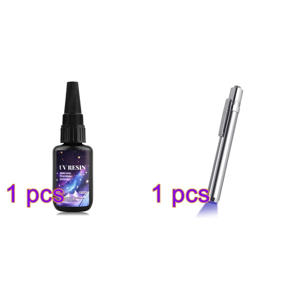 25g UV Fix Liquid Quick-Drying Hard UV Resin Glue Ultraviolet Curing DIY Epoxy Resin Jewelry Crafts Repair Glue UV Light Pen