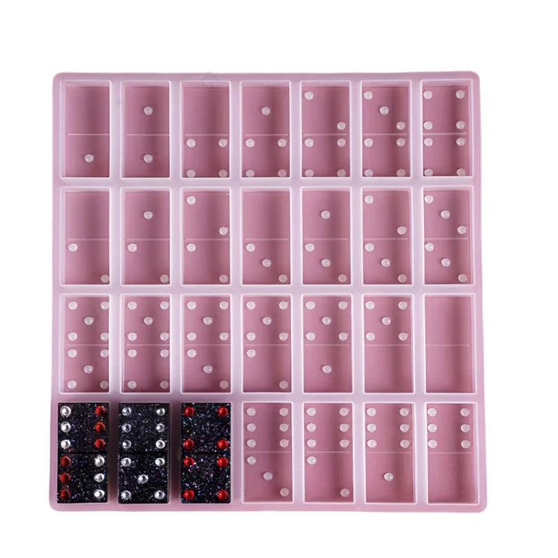 Silicone Dominoes Game Toy Making Mold Resin Epoxy Craft DIY Mould Casting