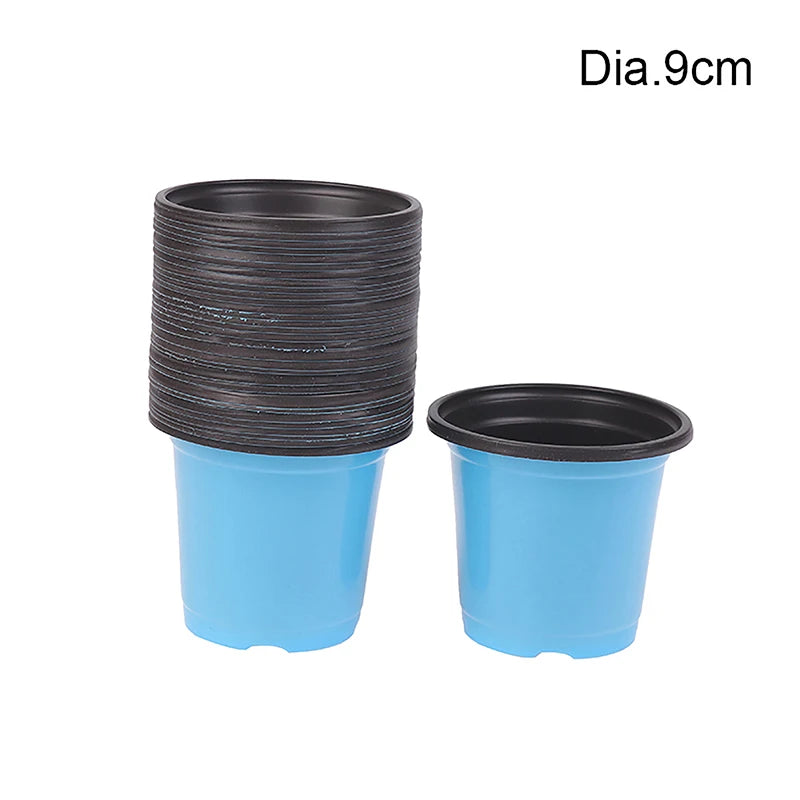 10 Pcs Two-color Thickened Plastic Seedling Pots Succulent Cultivation With Small Pots Simple Planting Seedling Pots