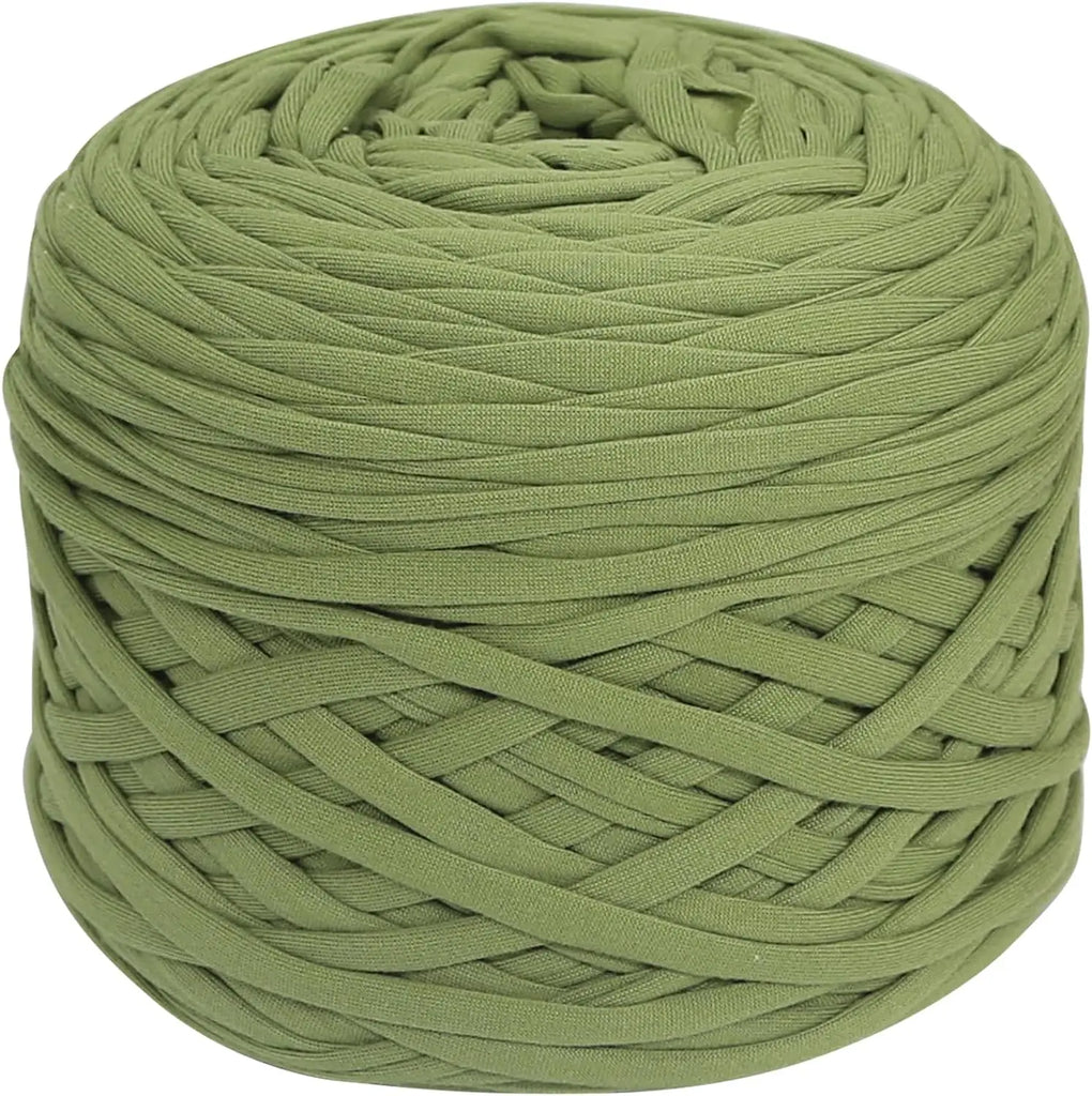 Thick Dark Green Knitting Yarn T Shirt Yarn for DIY Bag Blanket and Cushion Crocheting Projects
