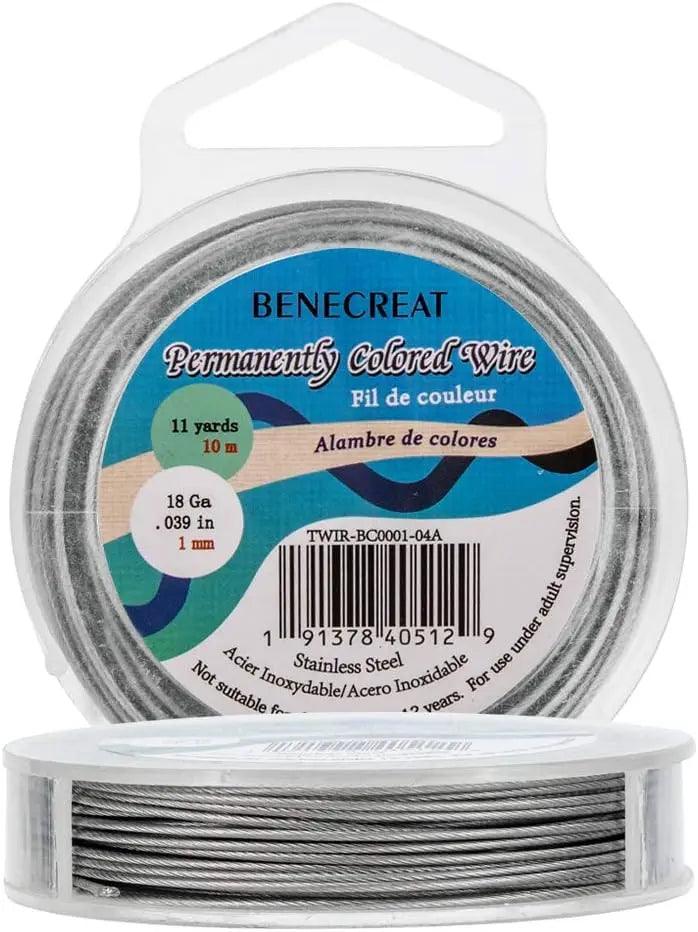 7 Strands Bead String Wire (0.25MM, 490FT) Nylon Coated Stainless Steel Beading Wire for Necklace Bracelet Making