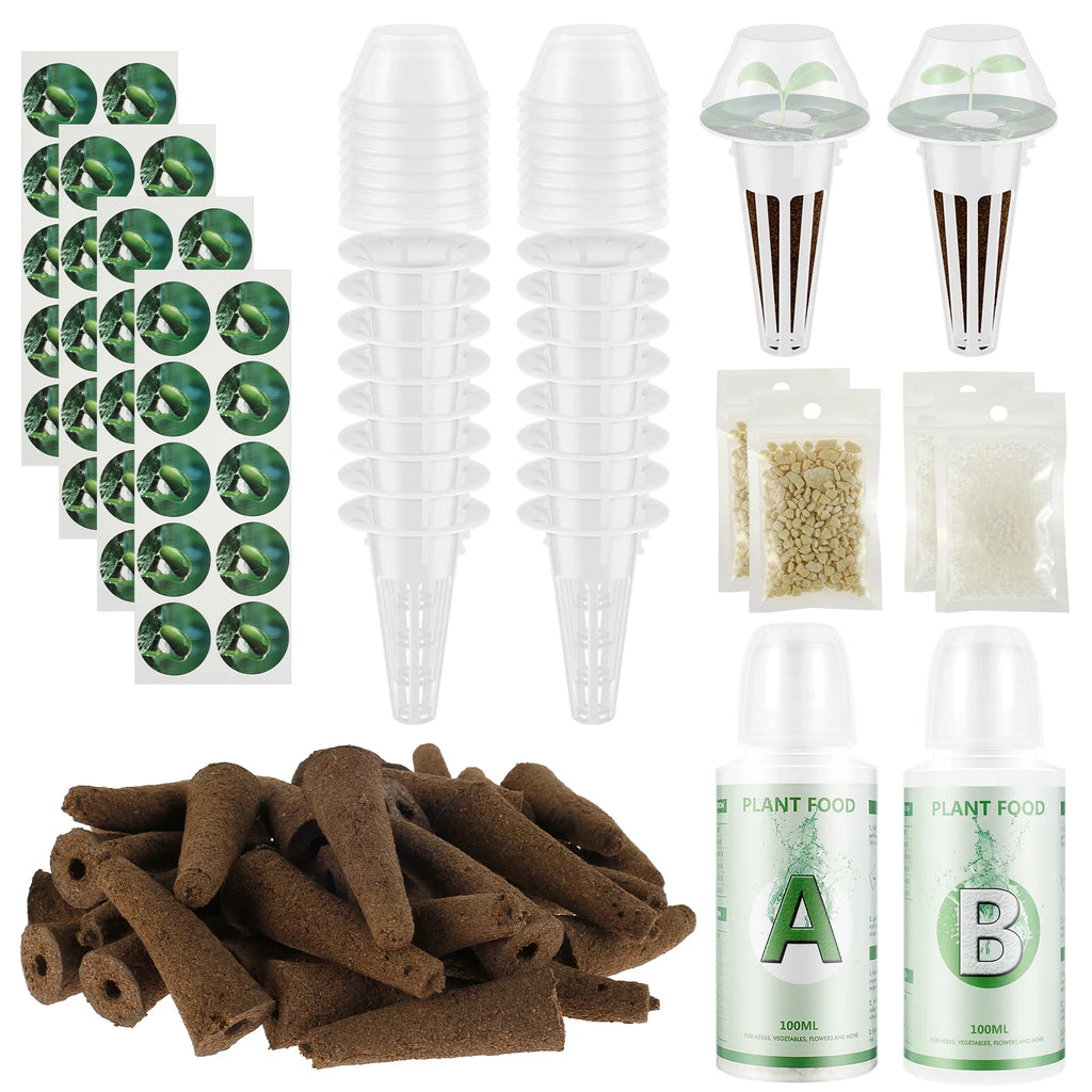 Seed Pod Kit Reusable Hydroponic Pods Kit For Aerogarden Plant-Hydroponics Soilless Grow Sponges Seed Pods Garden Plant Basket