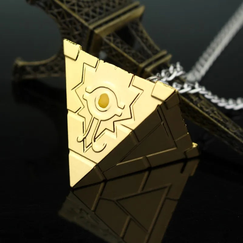 3D Anime Yu-Gi-Oh Necklace Millenium Pendant Jewelry Anime Yugioh Toy Cosplay Pyramid Egyptian Eye Of Horus Necklace Key Buckle