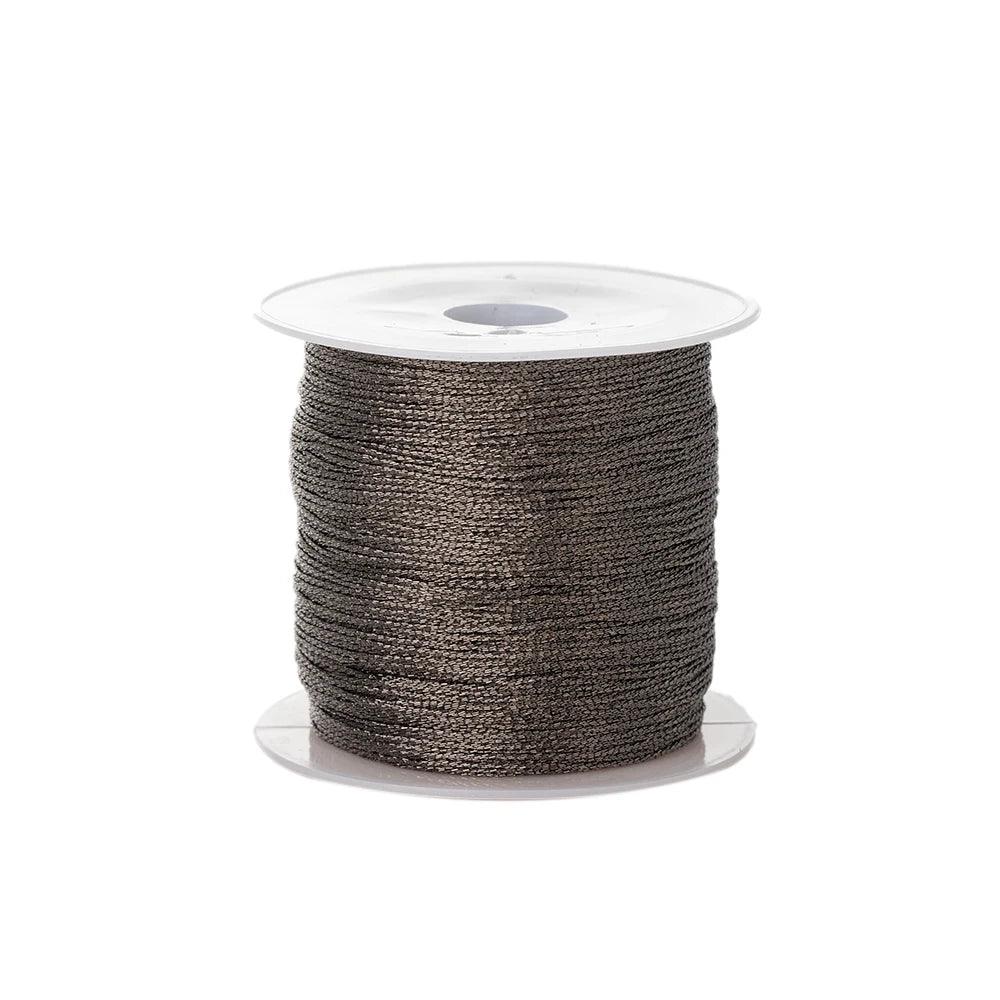 0.4mm 50m Crafts Nylon Cord For Jewelry Making Beading Braided Nylon Satin String for Bracelets Rattail Trim Chinese Knot