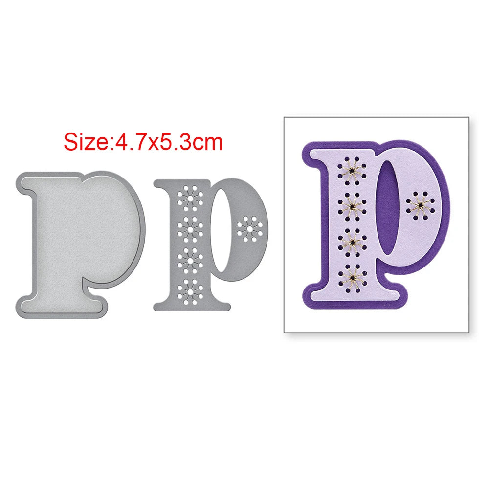 Stitched Alphabet Metal Cutting Dies Stitched Punctuation Symbols Numbers Die Cuts for DIY Scrapbooking Crafts Card Making