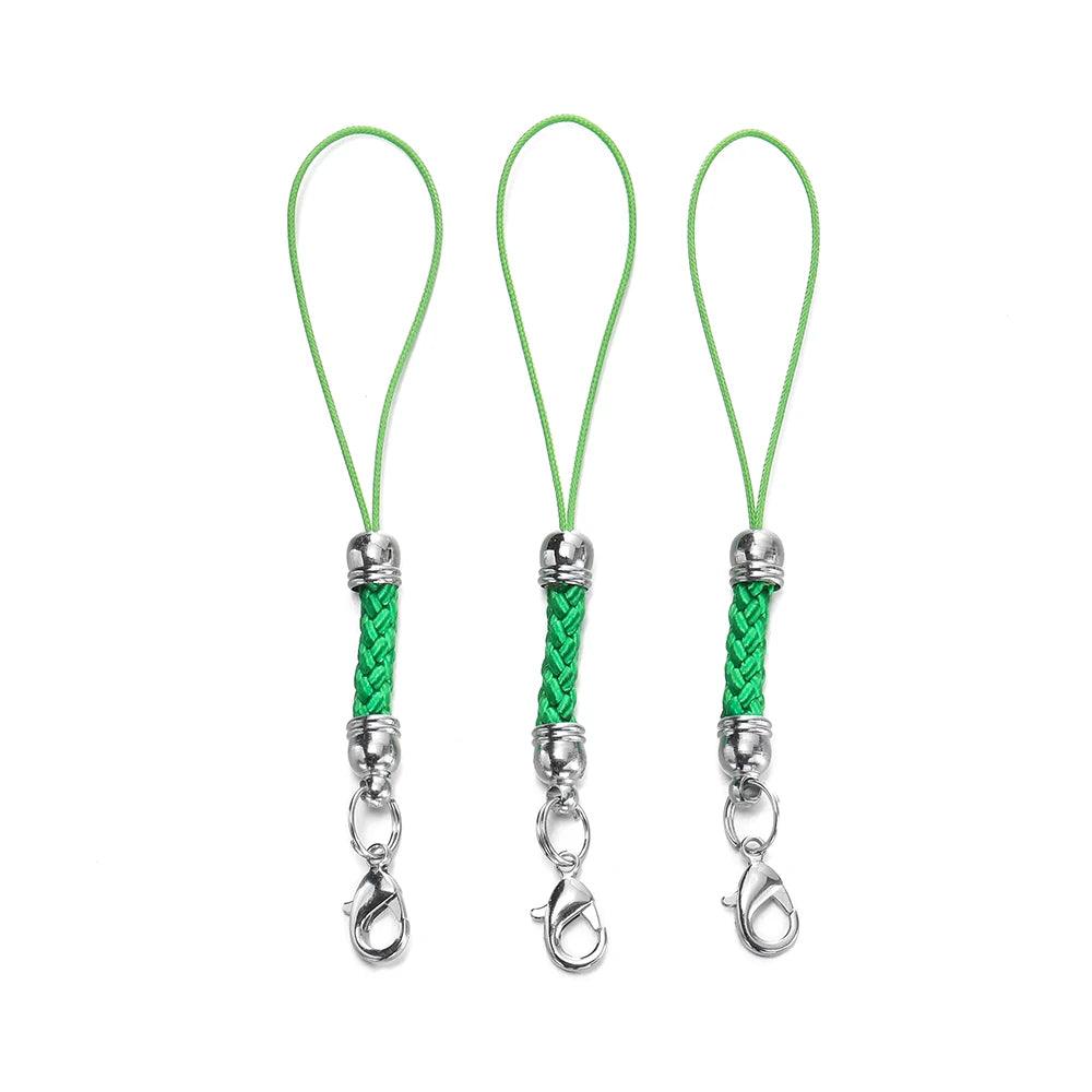 10/20pcs Keychain Rope with Lobster Clasp Jump Rings Lanyard Lariat Strap Cord For DIY Keyring Pendant Jewelry Making Supplies
