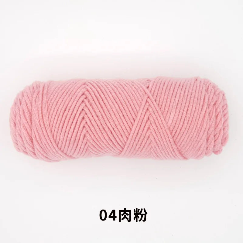 Milk Cotton Yarn 8 Ply Acrylic Crochet For Amigurumi Doll