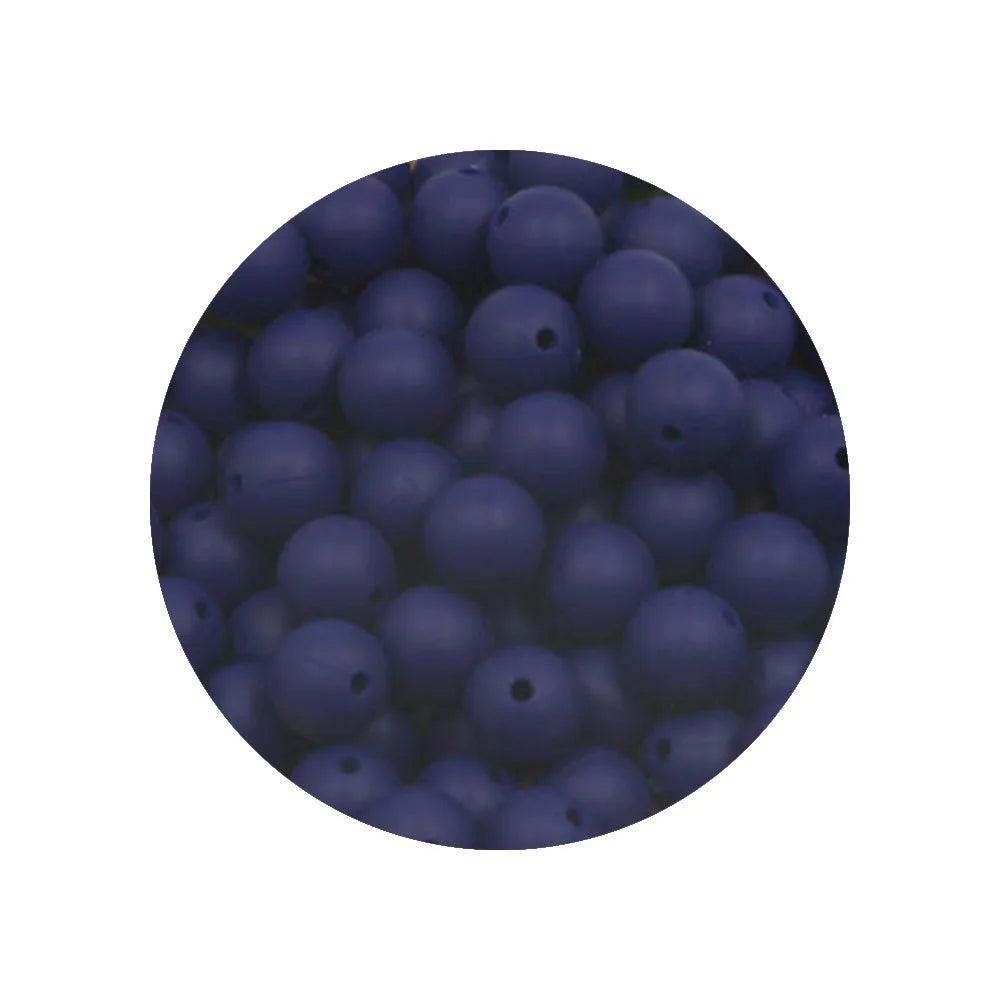 Kivoct 100Pcs 12MM Round Silicone Beads For Jewelry Making DIY  Pacifier Chain Necklace Keychain Accessories