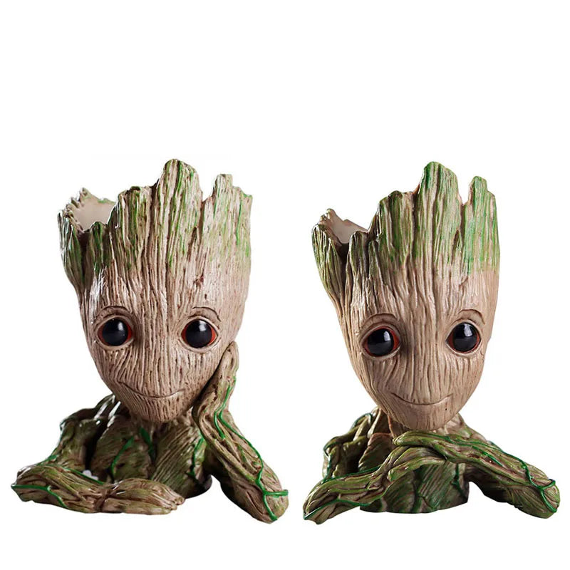 Groot Flower Pot Groot Flower Home Decoration Vases Multifunction Ornaments Arrangement Action Character Figurine Pen Holder