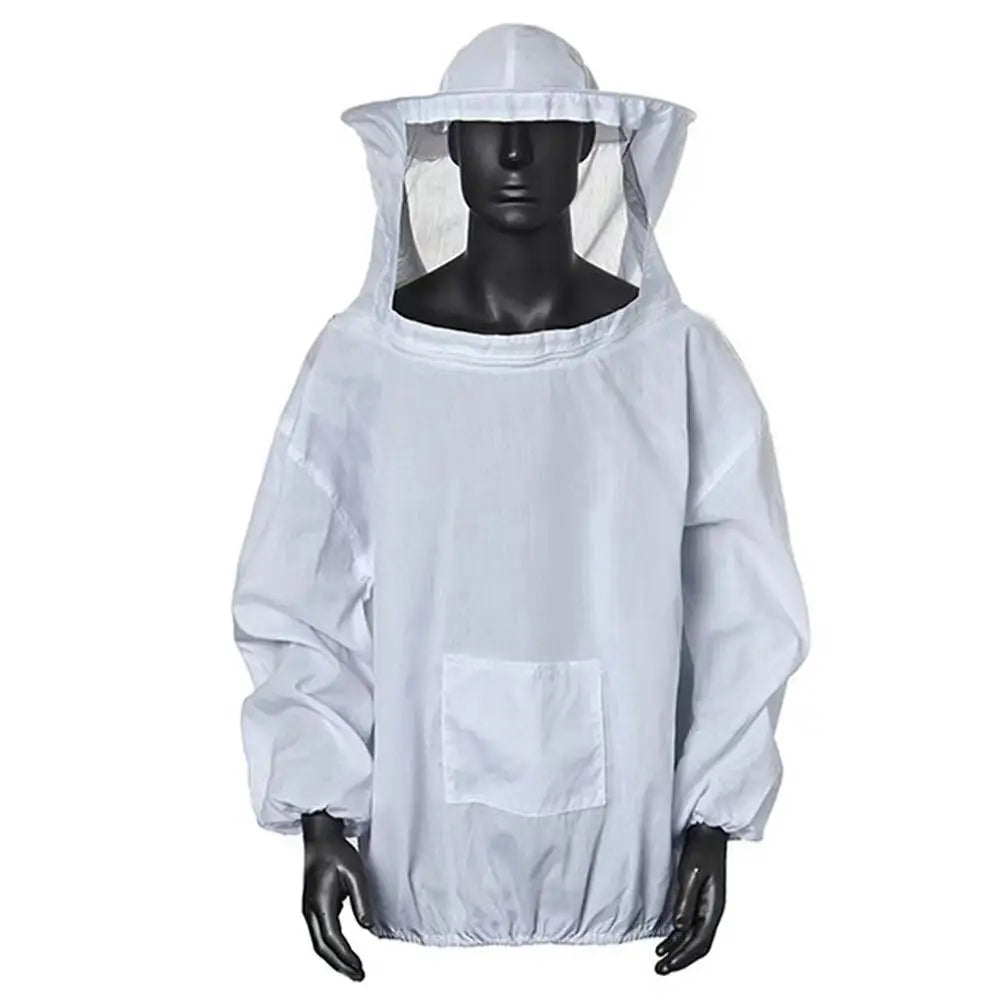 Protective Beekeeping Jacket Veil Smock Beekeeping Hat Sleeve Beekeeper Anti-bee Suit Anti-bee Bite Farming Clothing Coverall