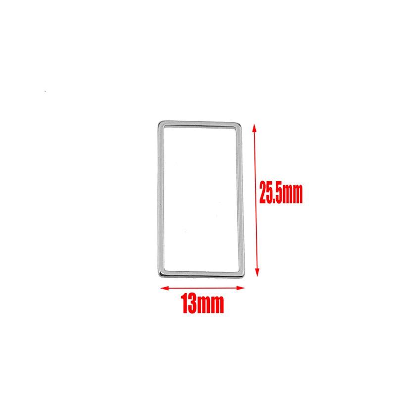 10pcs Stainless Steel Charms Connectors Hollow Frame Bezel Cross Moon for DIY Casting Necklaces Earrings Jewelry Making Supplies