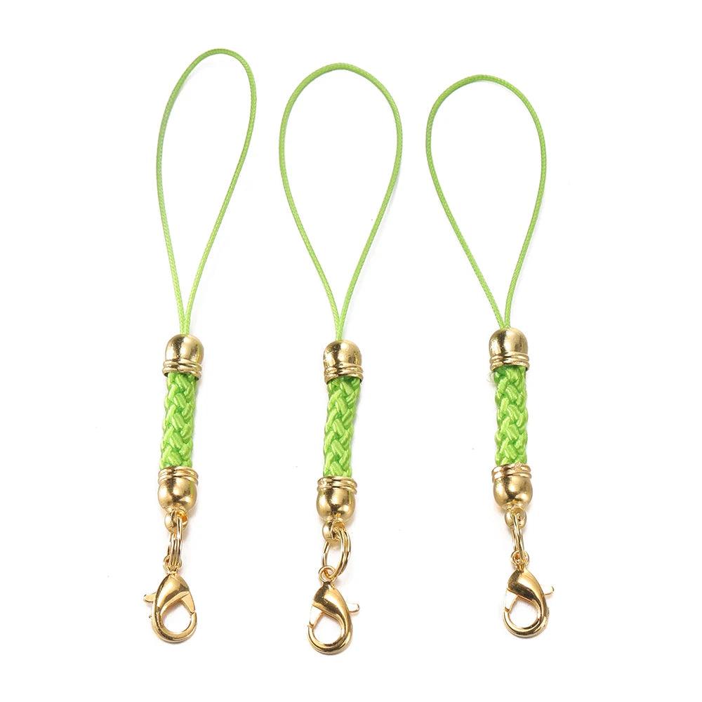 10/20pcs Keychain Rope with Lobster Clasp Jump Rings Lanyard Lariat Strap Cord For DIY Keyring Pendant Jewelry Making Supplies