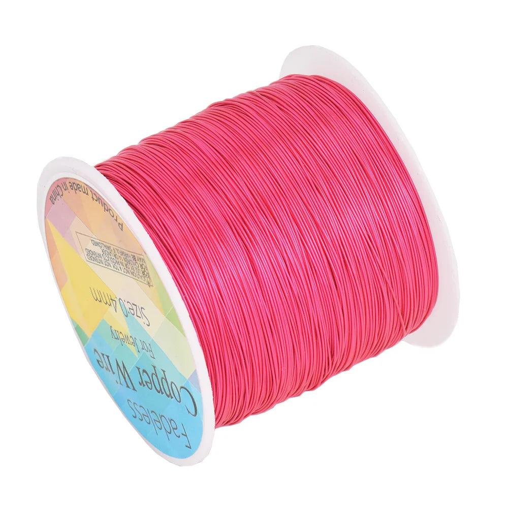 100M/roll Copper Wire 0.3/0.4/0.5mm Beading Cord DIY For Jewelry Making Accessories