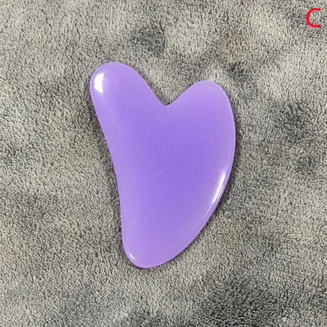 Heart Shape SPA Massage Beeswax Gua sha Scraping Massage Scraper Face Massager Acupuncture Guasha Board Massager for face 1pcs