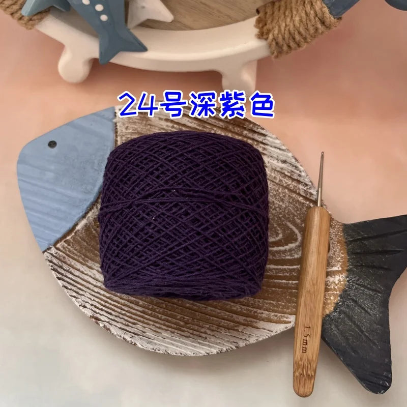 100g 100% Cotton Crocheting Lace Yarn for Hand Knitting and Amigurumi Projects