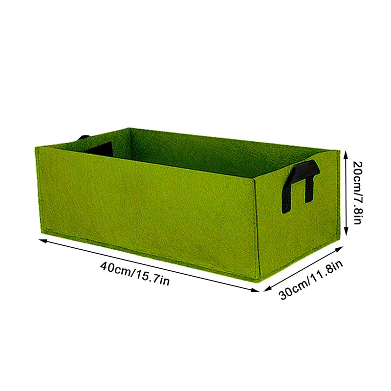 Garden Flower Planter Raised Plant Bed Elevated Vegetable Box Planting Grow Bag Nursery Plant Pot Outdoor Flower Container