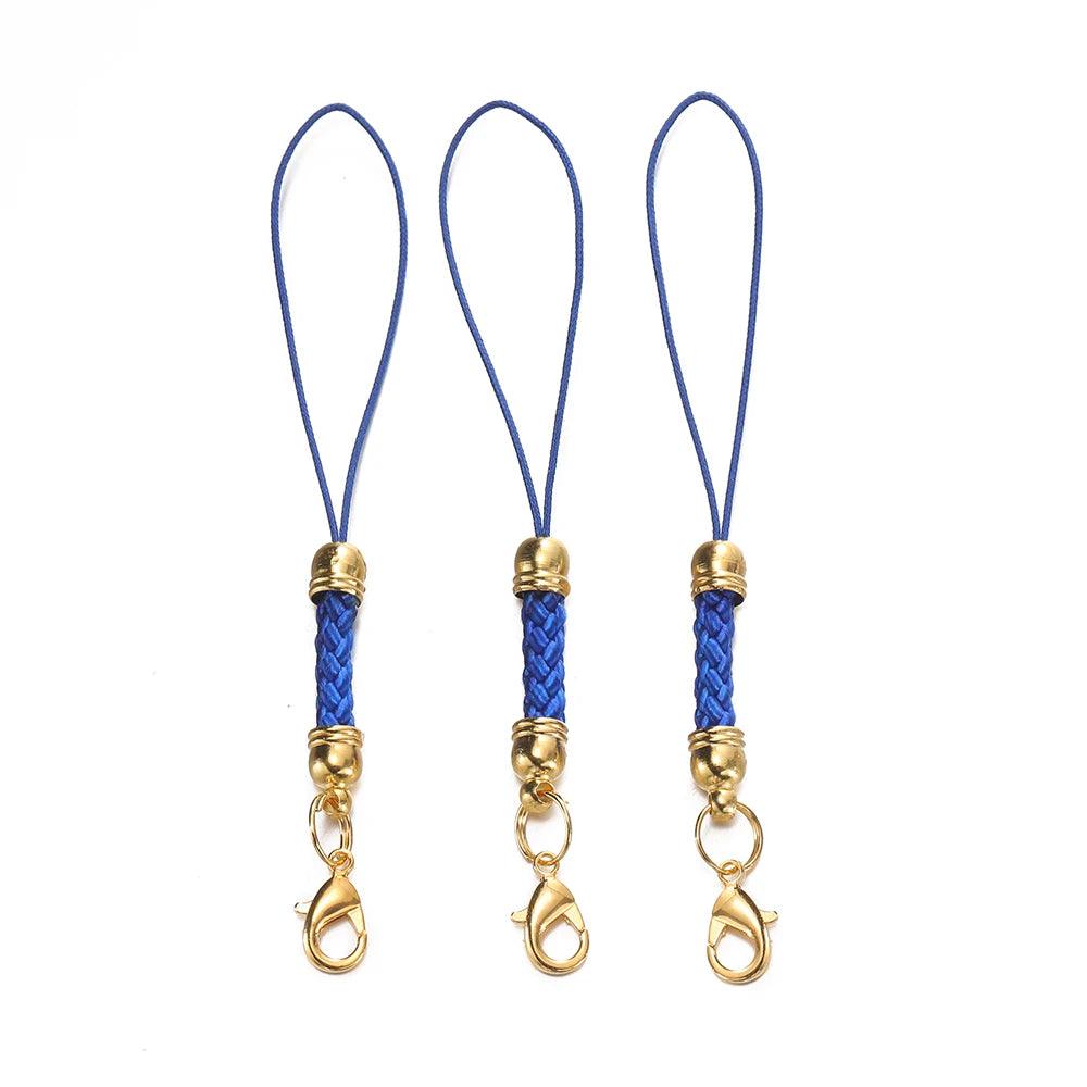 10/20pcs Keychain Rope with Lobster Clasp Jump Rings Lanyard Lariat Strap Cord For DIY Keyring Pendant Jewelry Making Supplies
