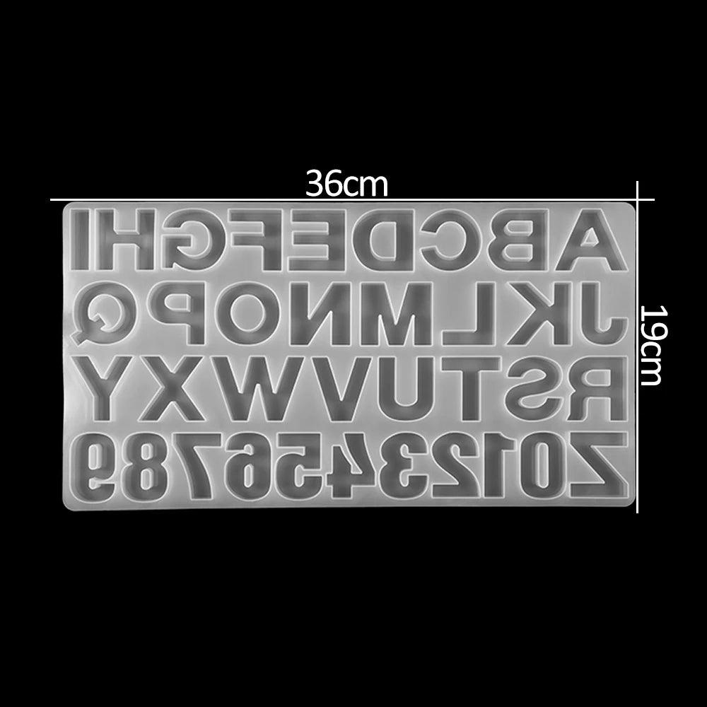 Letter A To Z Mold Alphabet & Number Silicone Molds Epoxy Resin Molds for DIY Jewelry Making Findings Supplies Accessories