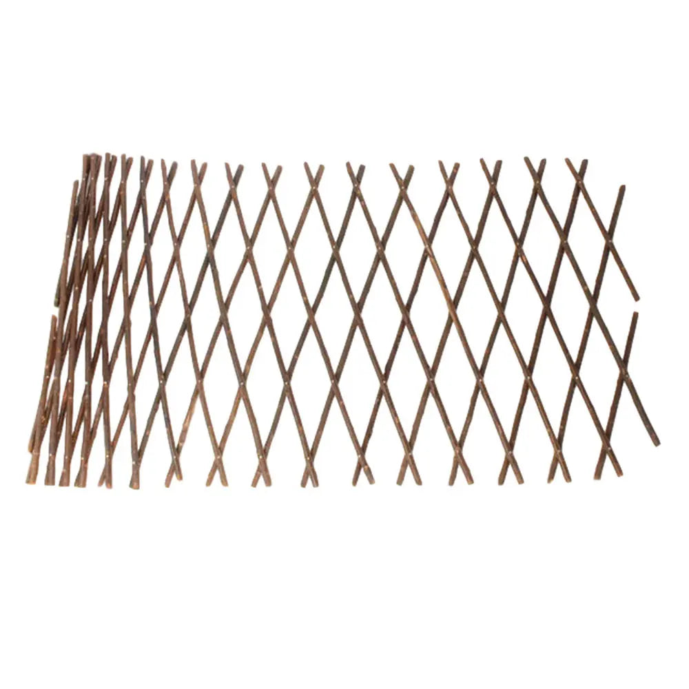 1/2Pcs Wooden Extendable Fence Garden Trellises Retractable Privacy Fence Plant Climbing Lattice Outdoor Flower Decoration Rack